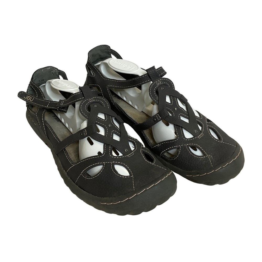 JBU by Jambu Memory Foam Sydney Flat Mary Janes Adjustable Outdoor Casual 7.5‎
